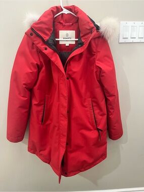 Quartz Co Genia Winter Jacket with Faux-Fur Trim Hood